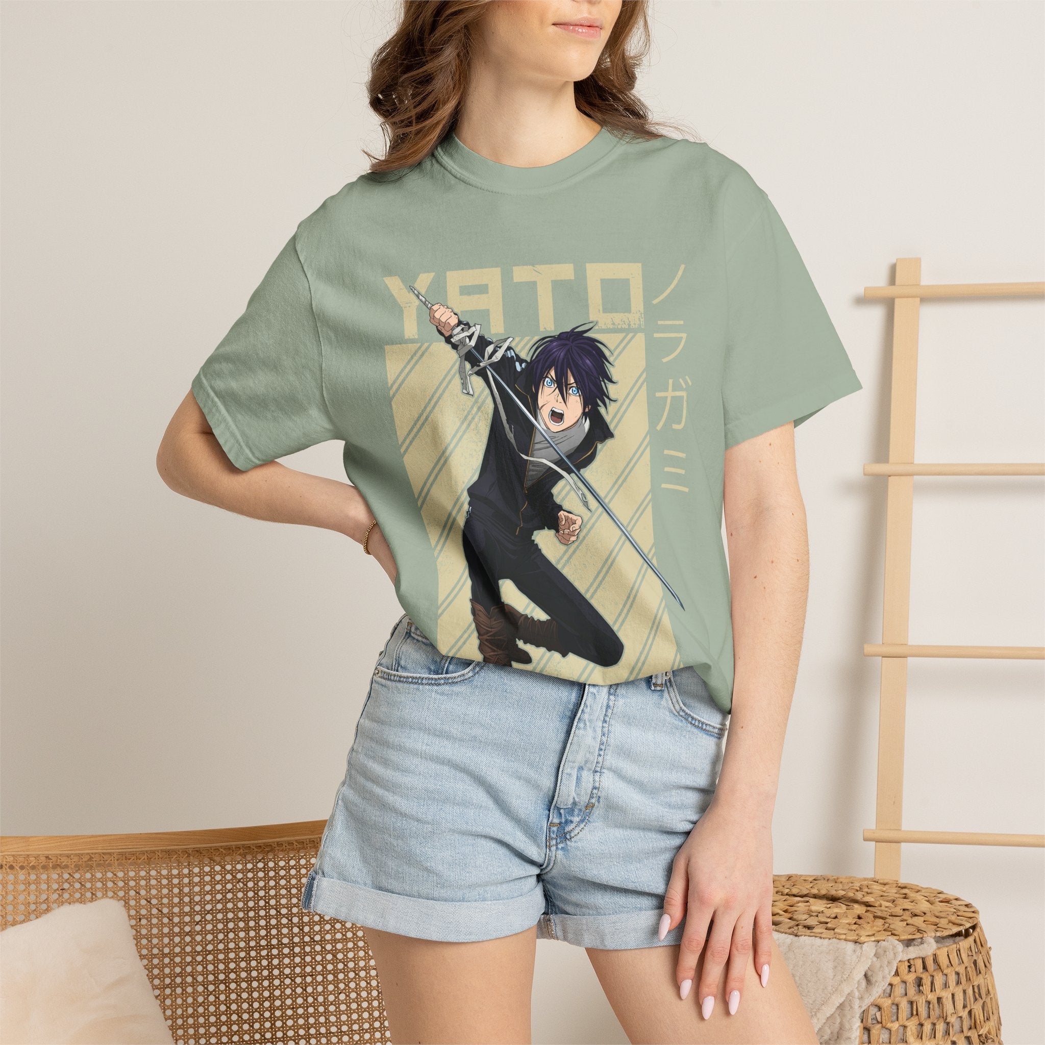 Yato Anime Sword T‑Shirt — Noragami Character Graphic Tee