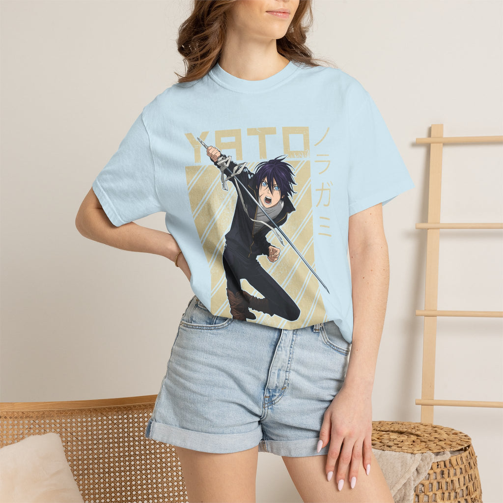 Yato Anime Sword T‑Shirt — Noragami Character Graphic Tee