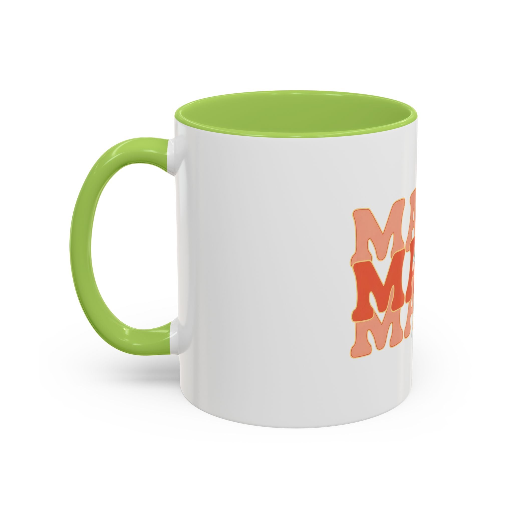 Mama Lightning Bolt Accent Coffee Mug — Retro Boho Mom Gift (11/15oz)