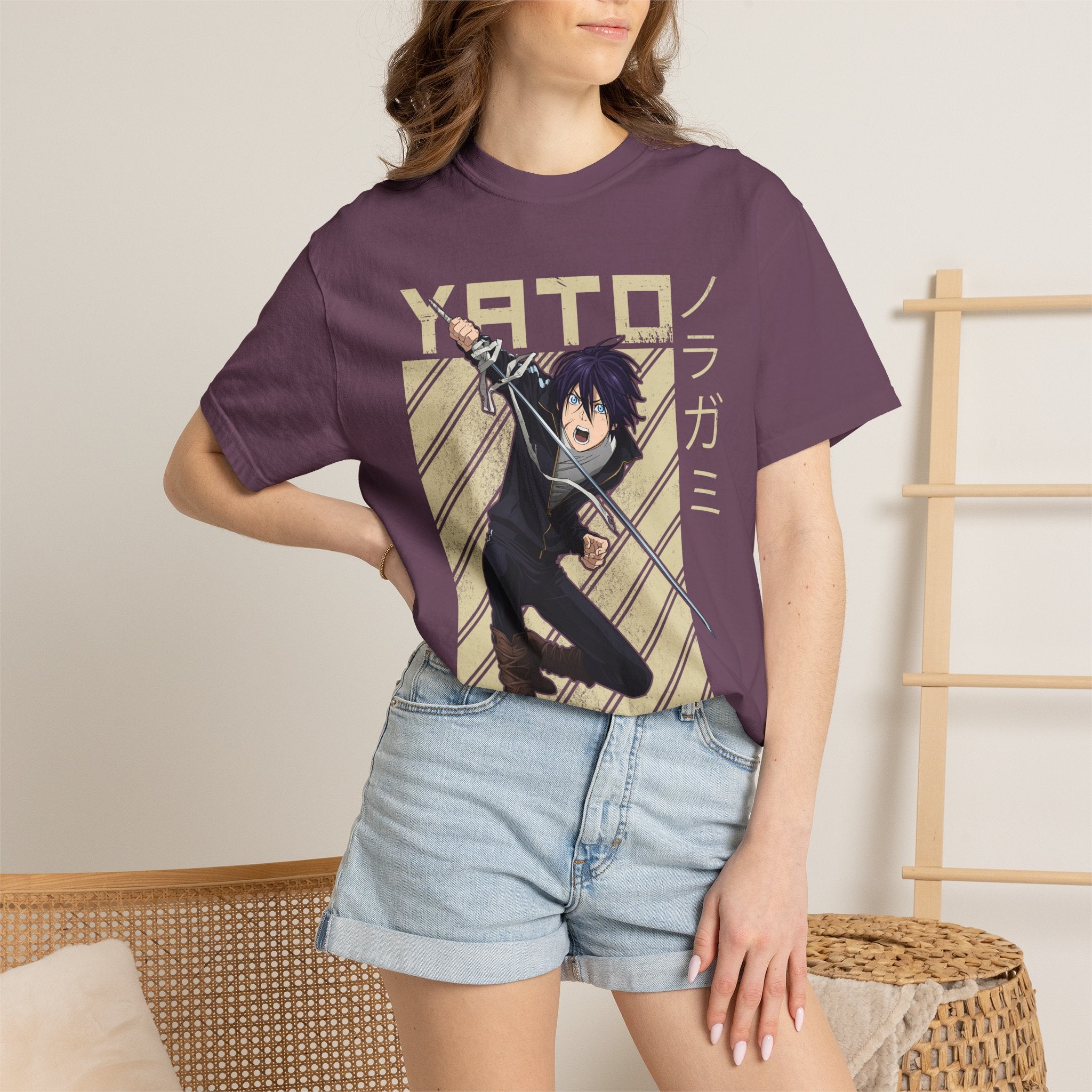 Yato Anime Sword T‑Shirt — Noragami Character Graphic Tee
