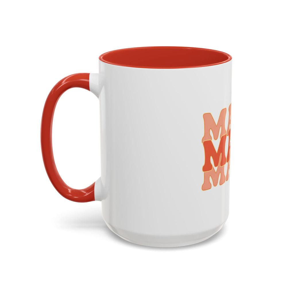 Mama Lightning Bolt Accent Coffee Mug — Retro Boho Mom Gift (11/15oz)