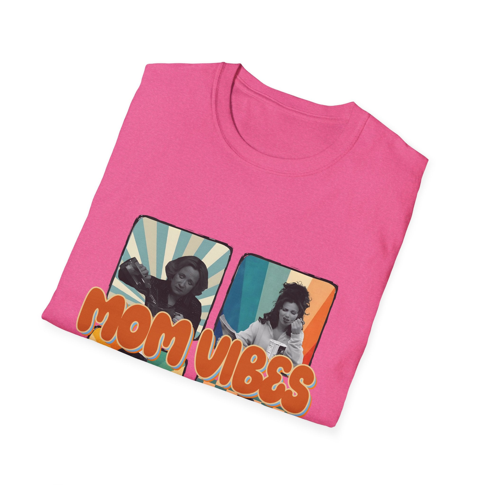 Mom Vibes Retro Photo T-Shirt