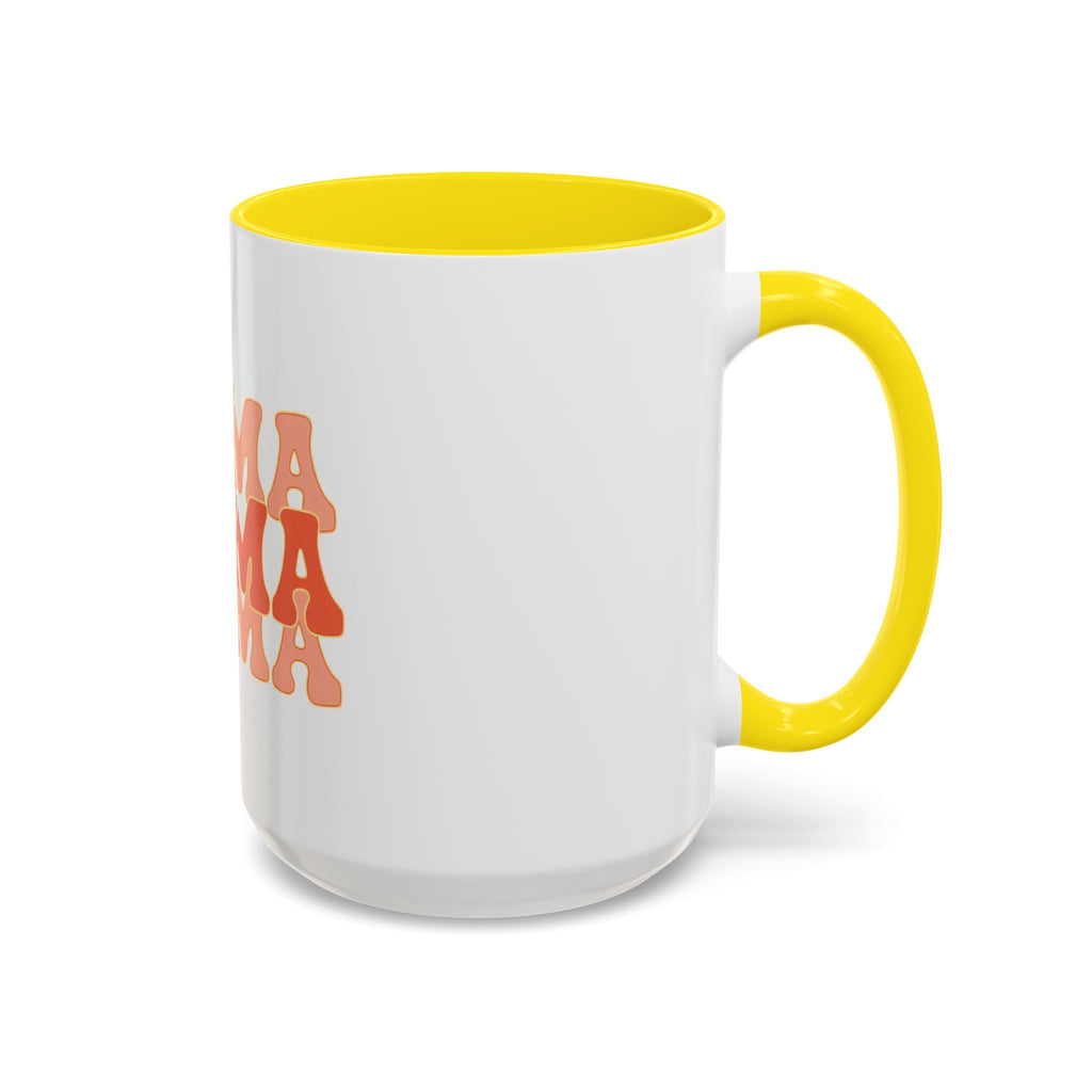 Mama Lightning Bolt Accent Coffee Mug — Retro Boho Mom Gift (11/15oz)