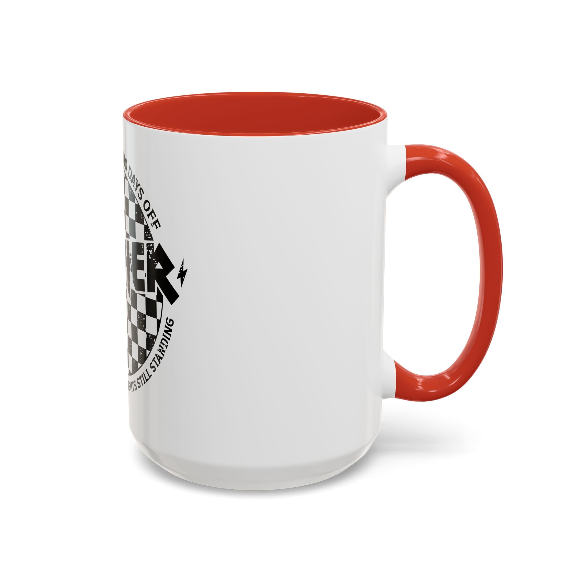 Mother Checkerboard Coffee Mug — "Full Time Job With No Days Off"