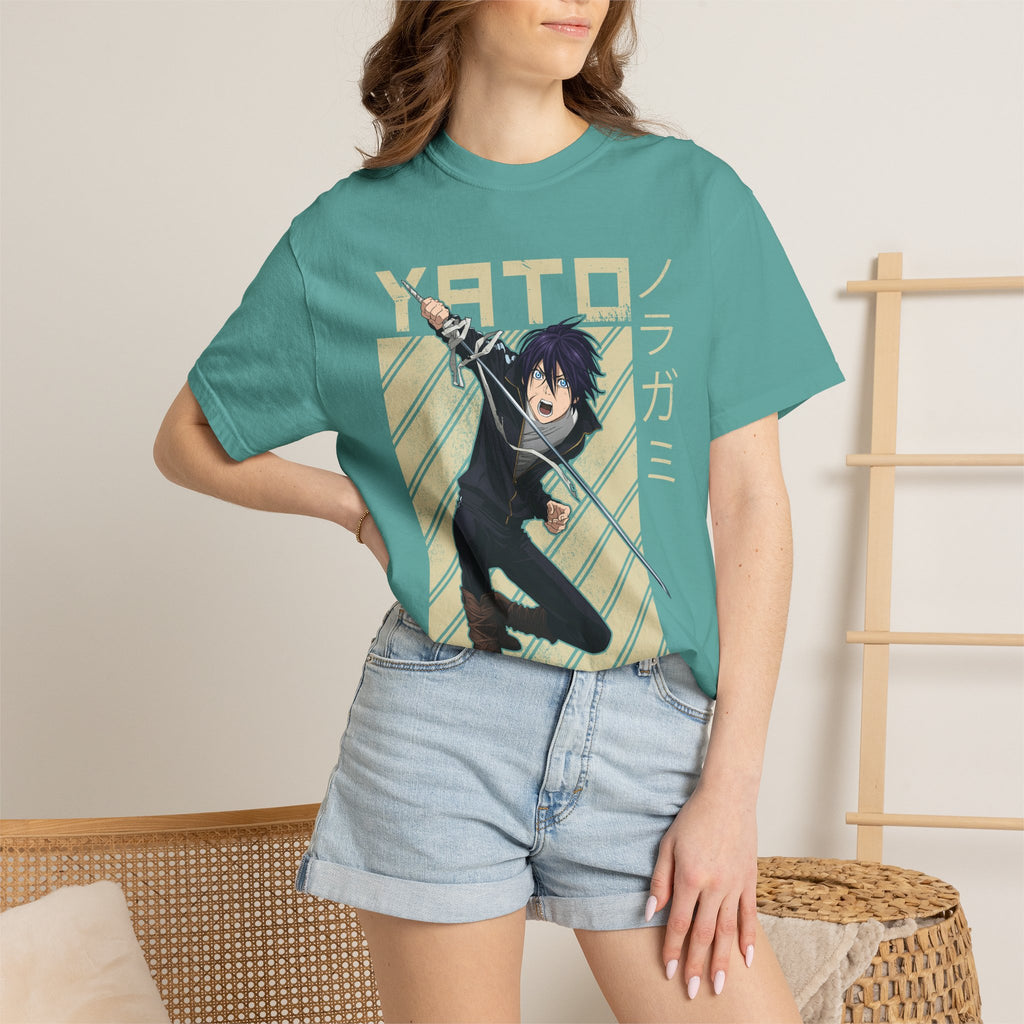 Yato Anime Sword T‑Shirt — Noragami Character Graphic Tee