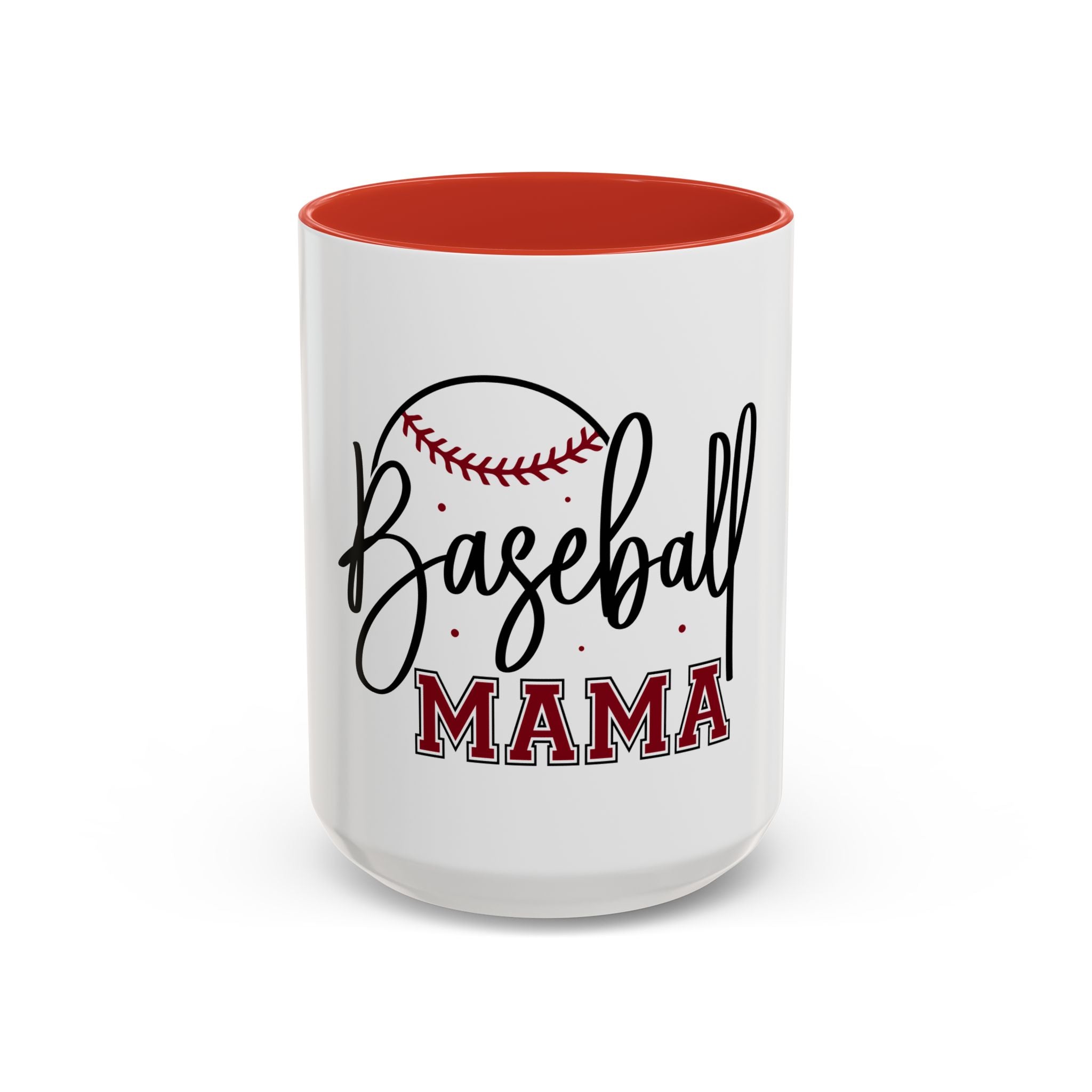 Baseball Mama Accent Coffee Mug — 11/15oz Ceramic Gift for Baseball Moms