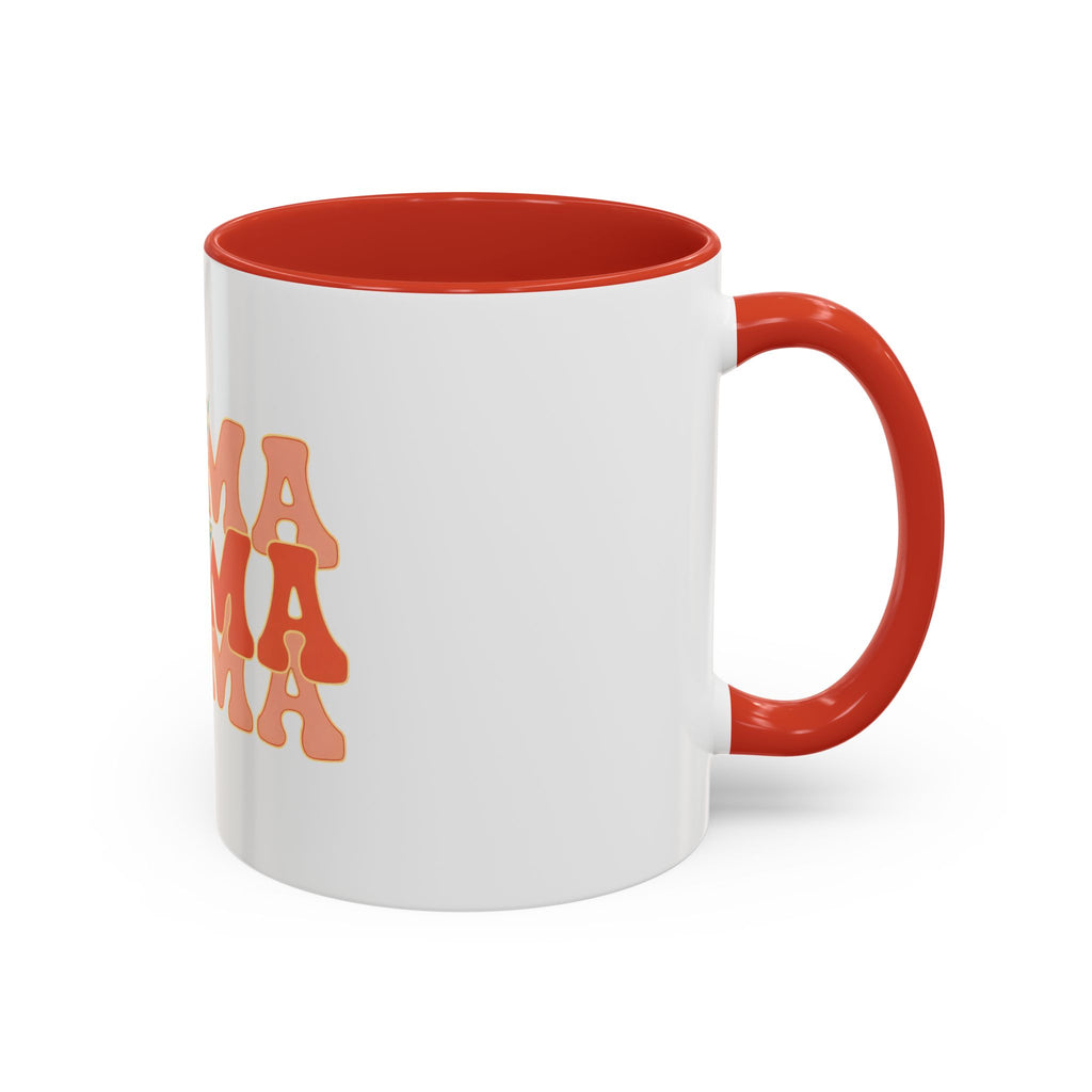 Mama Lightning Bolt Accent Coffee Mug — Retro Boho Mom Gift (11/15oz)