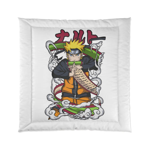 Anime Ninja Comforter – Naruto Scroll Graphic Bedding