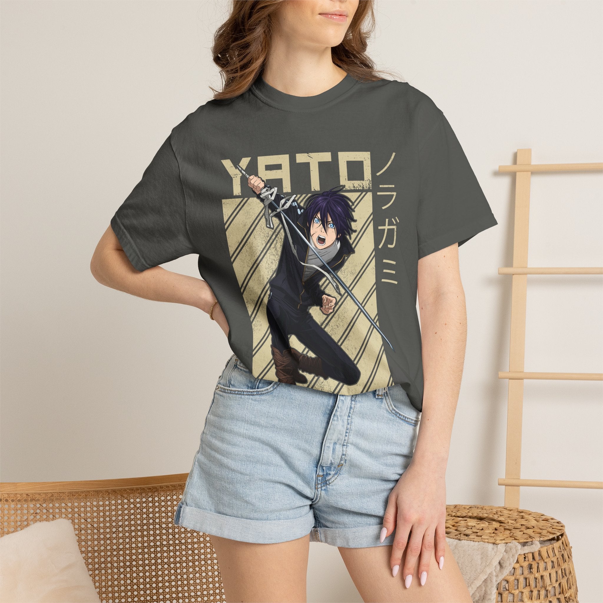 Yato Anime Sword T‑Shirt — Noragami Character Graphic Tee