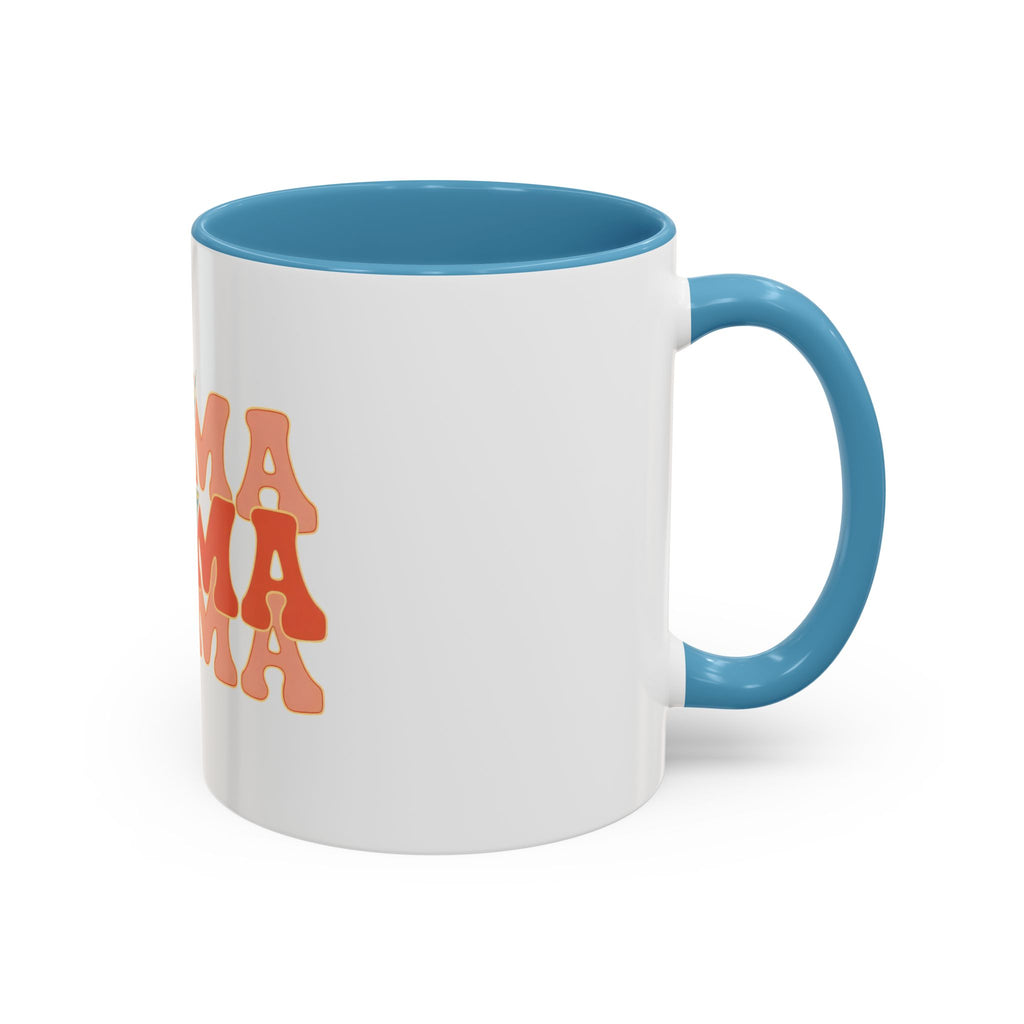 Mama Lightning Bolt Accent Coffee Mug — Retro Boho Mom Gift (11/15oz)