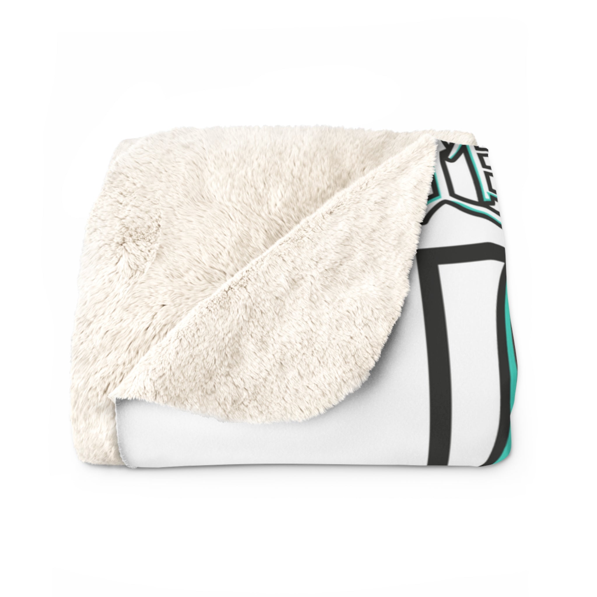 Anime Battle Scene Sherpa Blanket — Intense Warrior Artwork Fleece Throw