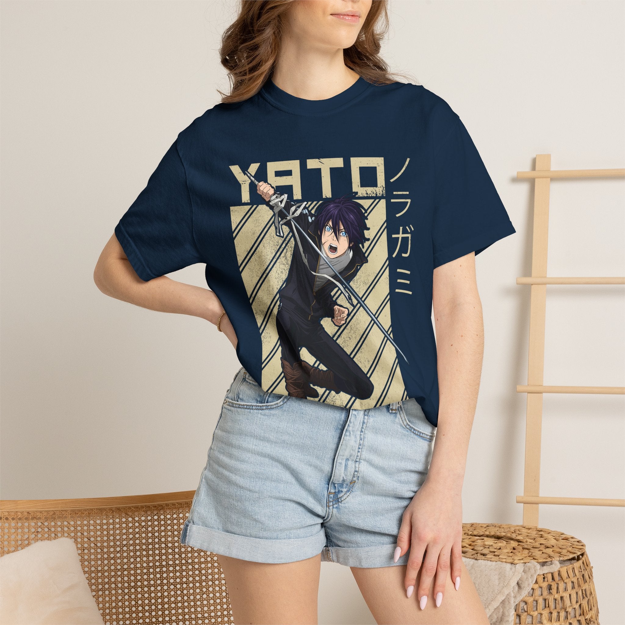 Yato Anime Sword T‑Shirt — Noragami Character Graphic Tee