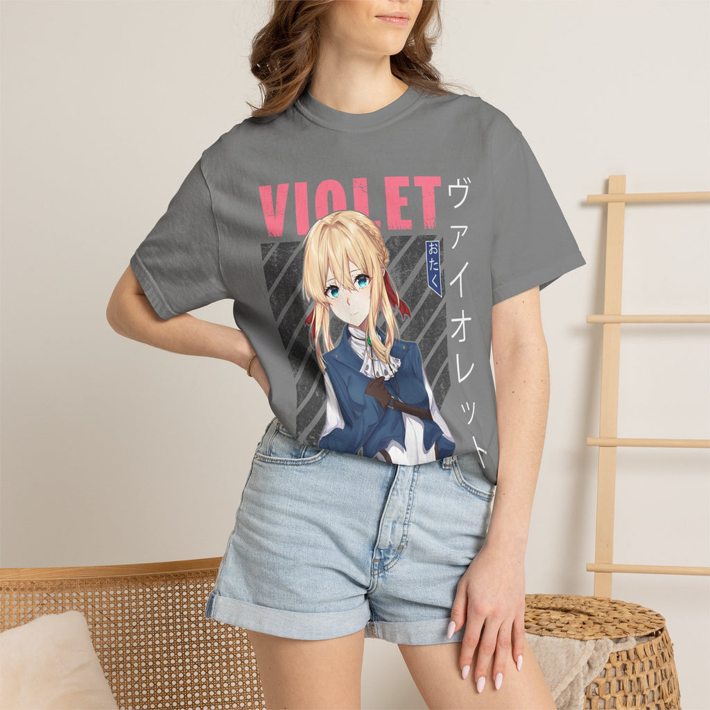 Violet Otaku Anime Graphic T-Shirt