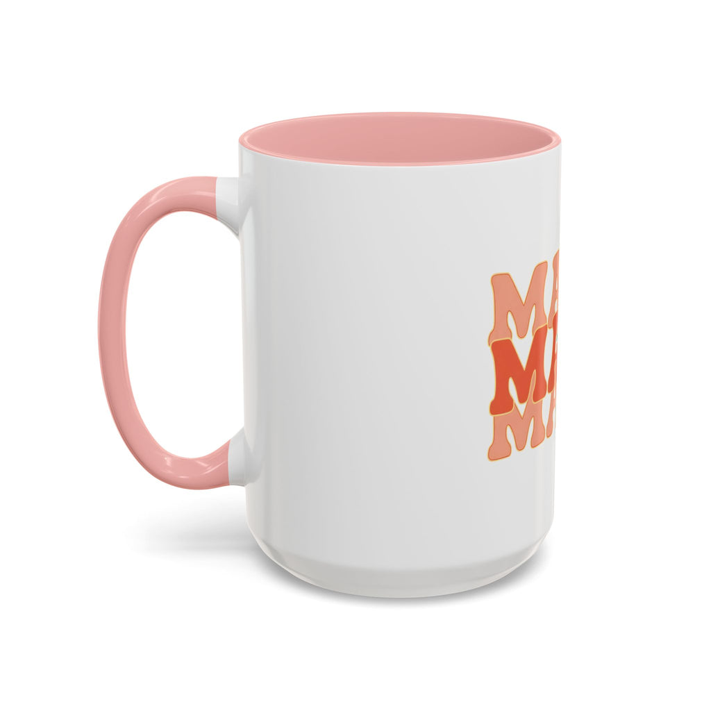 Mama Lightning Bolt Accent Coffee Mug — Retro Boho Mom Gift (11/15oz)