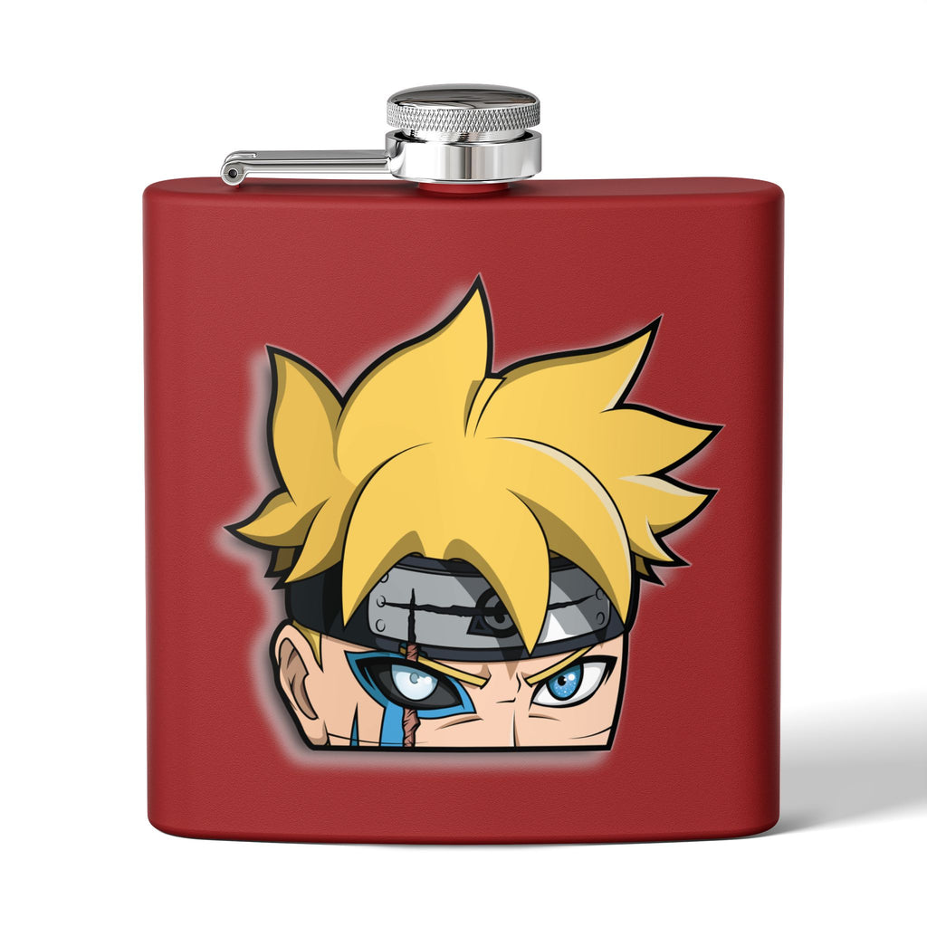Anime-Inspired Stainless Steel Flask — 6oz Character Face Design