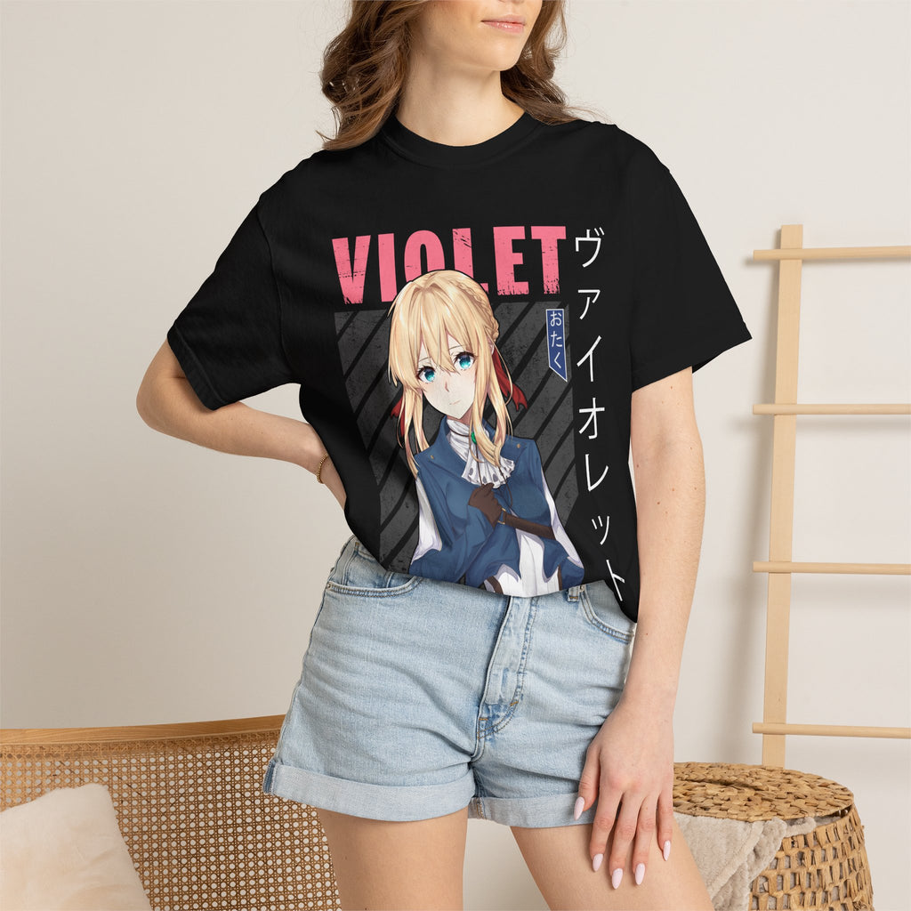 Violet Otaku Anime Graphic T-Shirt