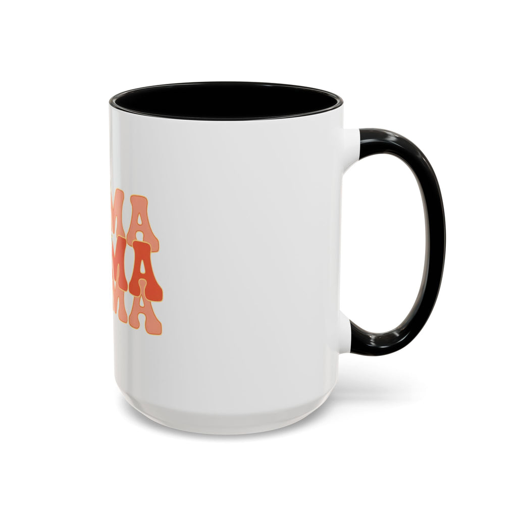 Mama Lightning Bolt Accent Coffee Mug — Retro Boho Mom Gift (11/15oz)