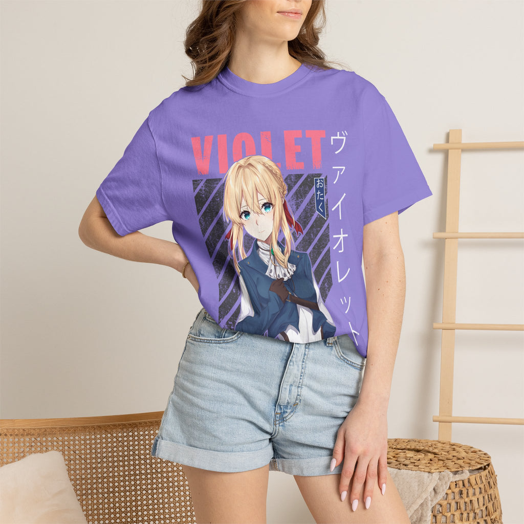 Violet Otaku Anime Graphic T-Shirt