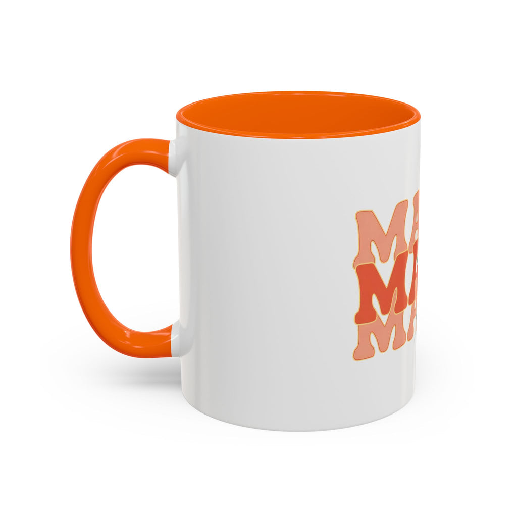Mama Lightning Bolt Accent Coffee Mug — Retro Boho Mom Gift (11/15oz)
