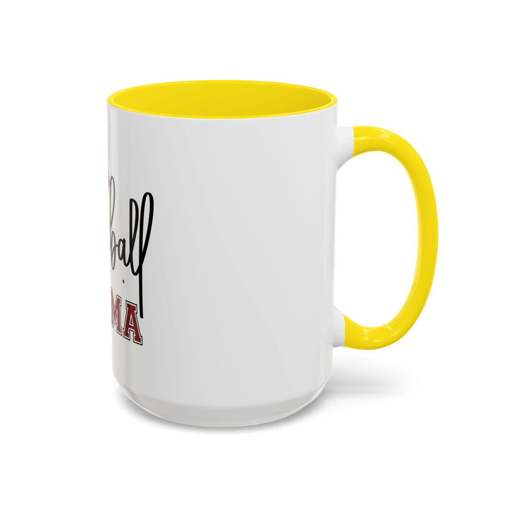 Baseball Mama Accent Coffee Mug — 11/15oz Ceramic Gift for Baseball Moms