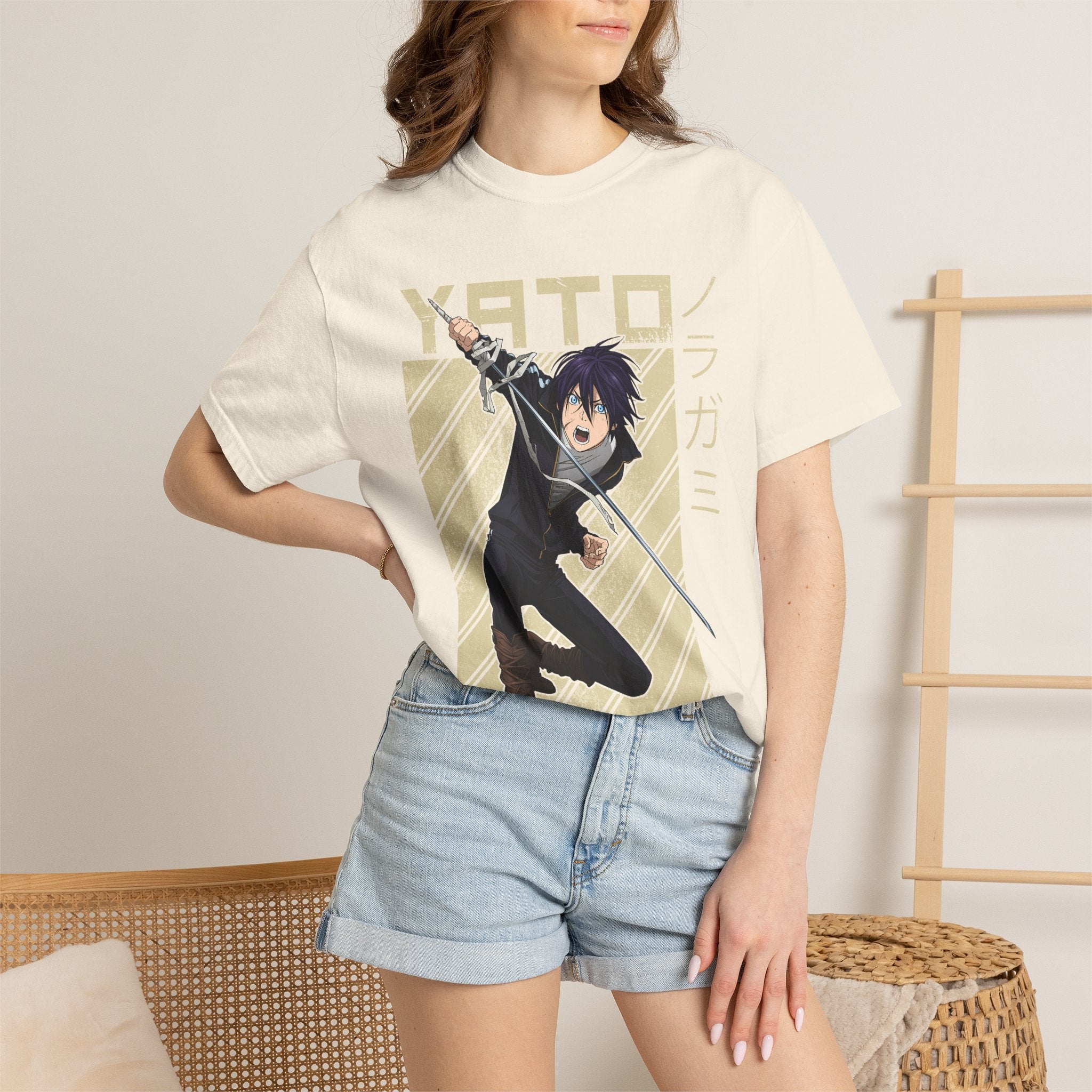 Yato Anime Sword T‑Shirt — Noragami Character Graphic Tee