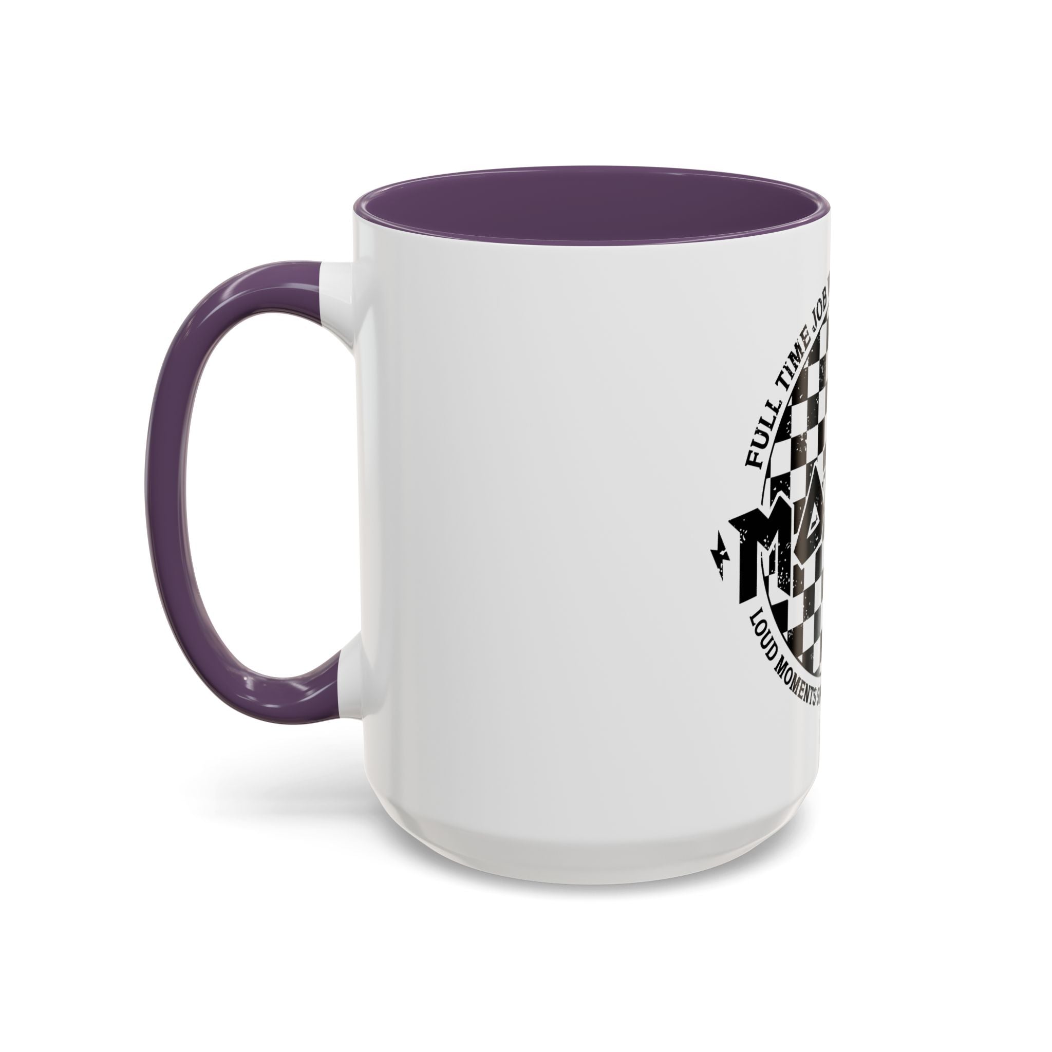 Mother Checkerboard Coffee Mug — "Full Time Job With No Days Off"