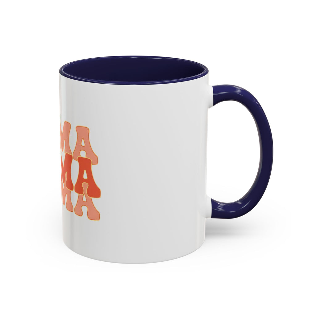 Mama Lightning Bolt Accent Coffee Mug — Retro Boho Mom Gift (11/15oz)