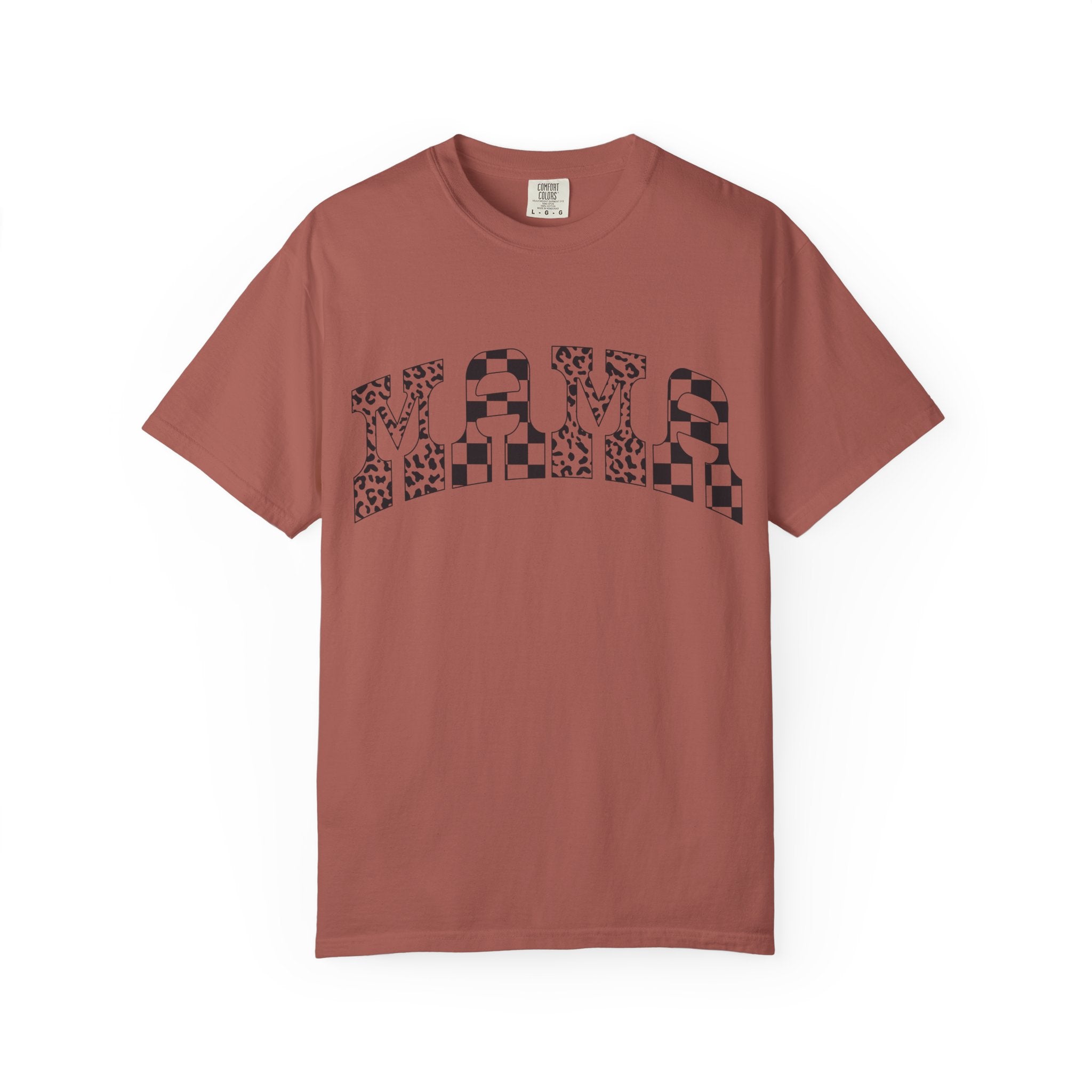 Maze Pattern T-Shirt — Black & White Checkerboard Graphic Tee