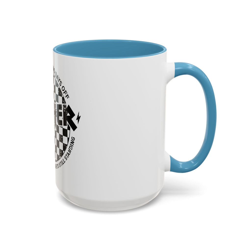 Mother Checkerboard Coffee Mug — "Full Time Job With No Days Off"