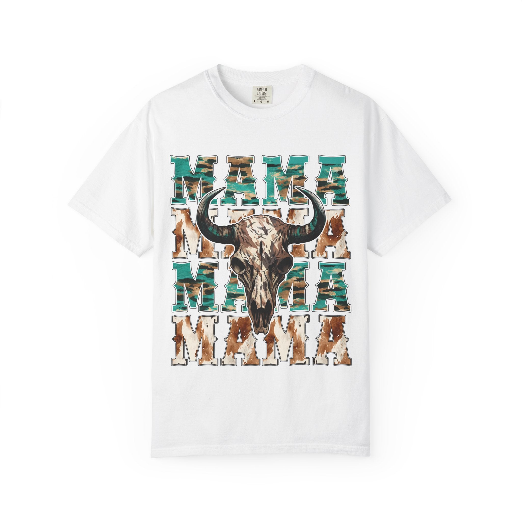 Mama Longhorn Tee — Southwestern Cow Skull Graphic T-Shirt