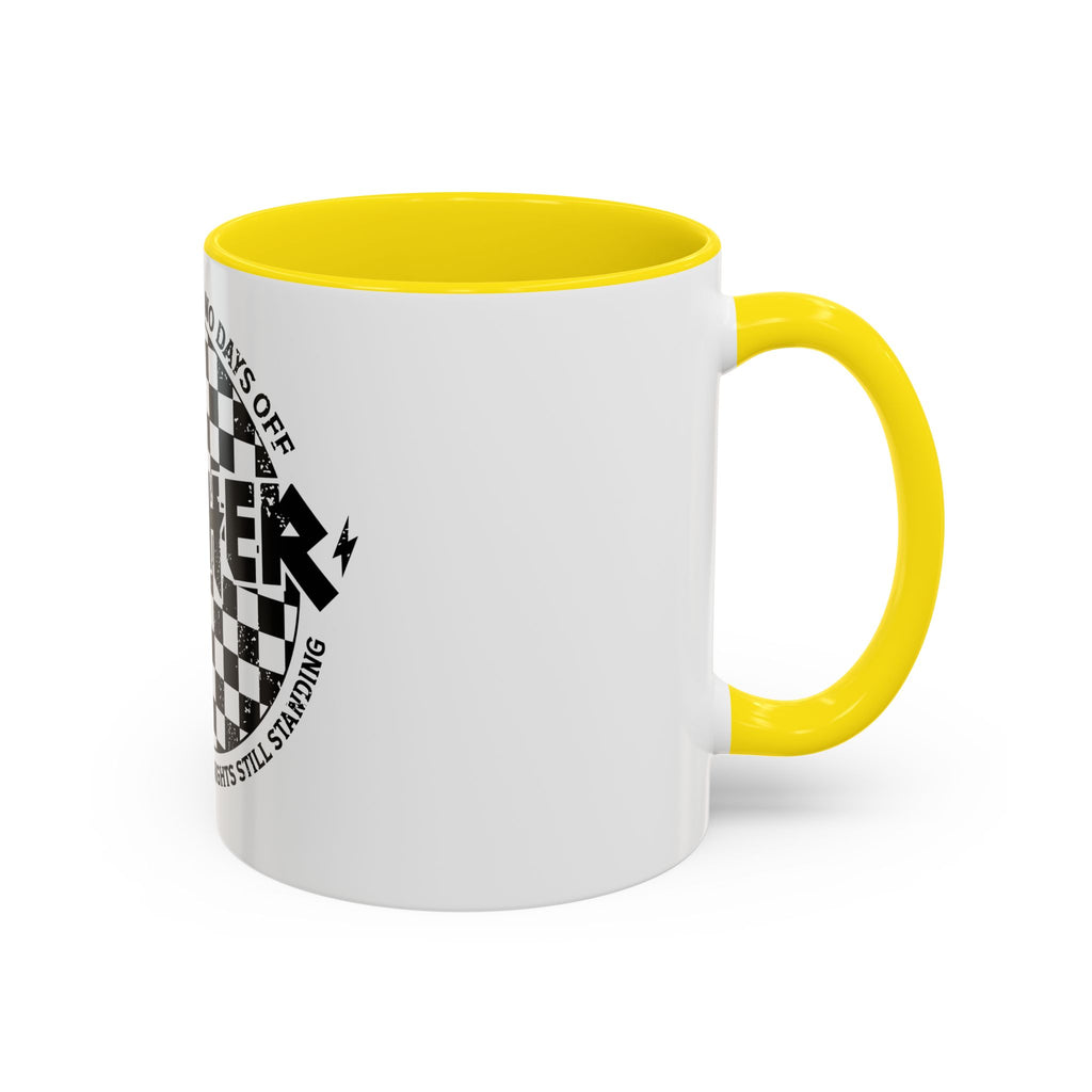 Mother Checkerboard Coffee Mug — "Full Time Job With No Days Off"