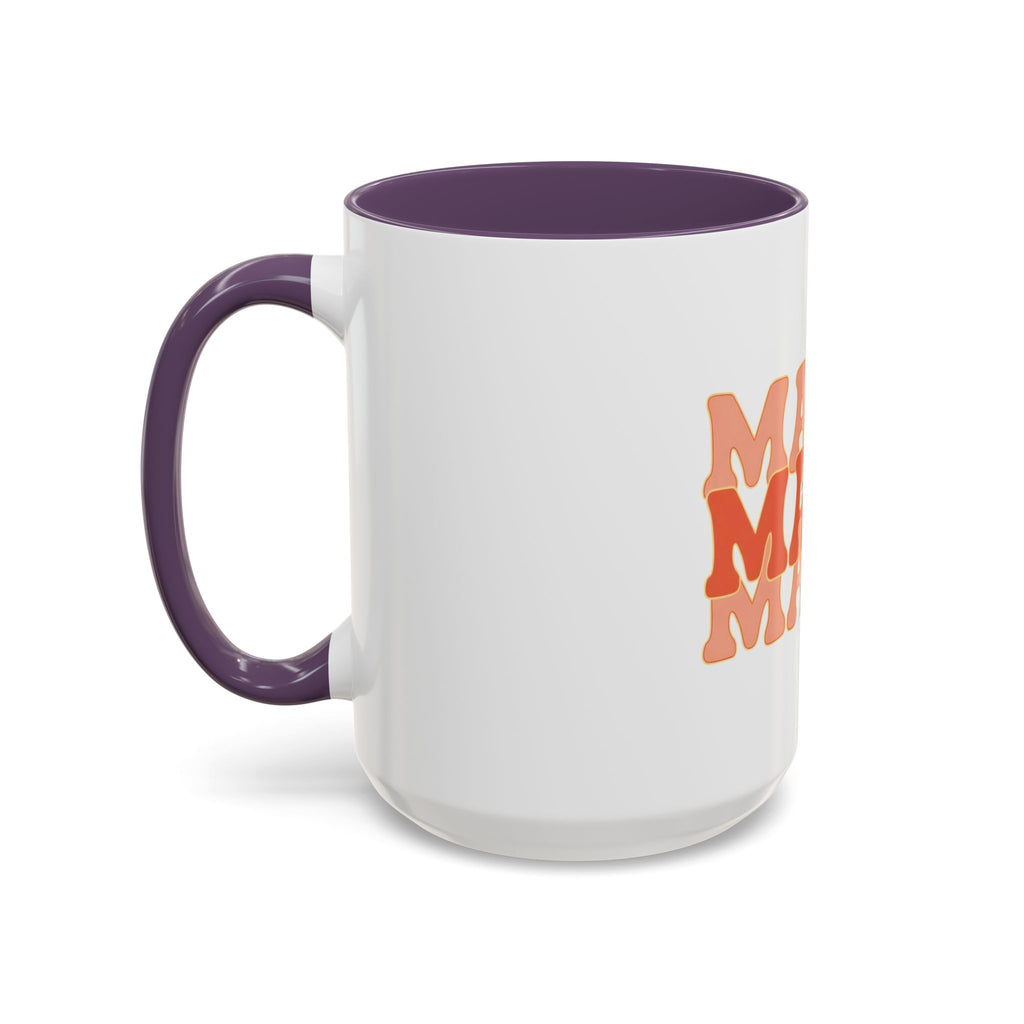 Mama Lightning Bolt Accent Coffee Mug — Retro Boho Mom Gift (11/15oz)