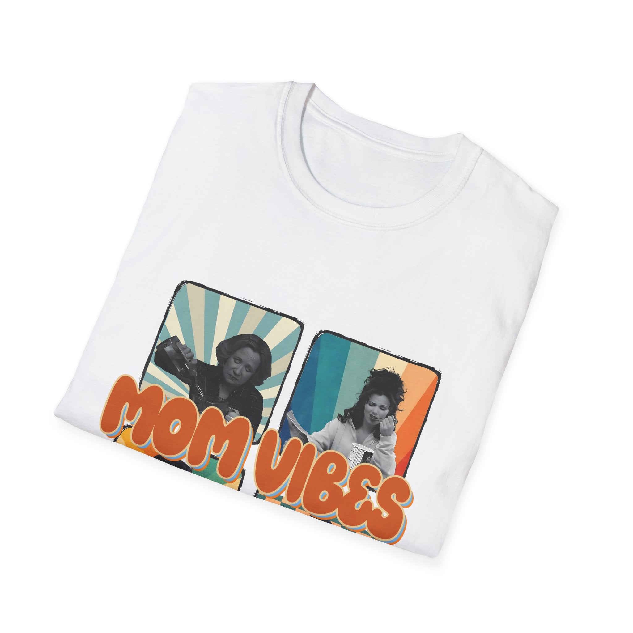 Mom Vibes Retro Photo T-Shirt
