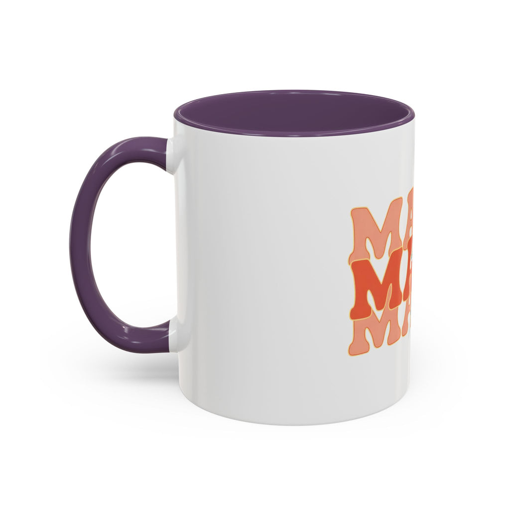 Mama Lightning Bolt Accent Coffee Mug — Retro Boho Mom Gift (11/15oz)