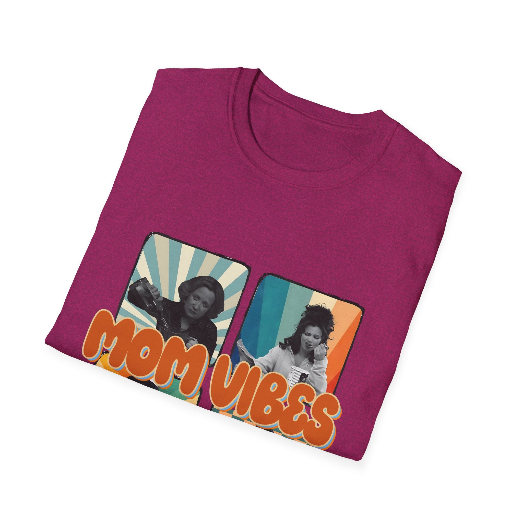 Mom Vibes Retro Photo T-Shirt