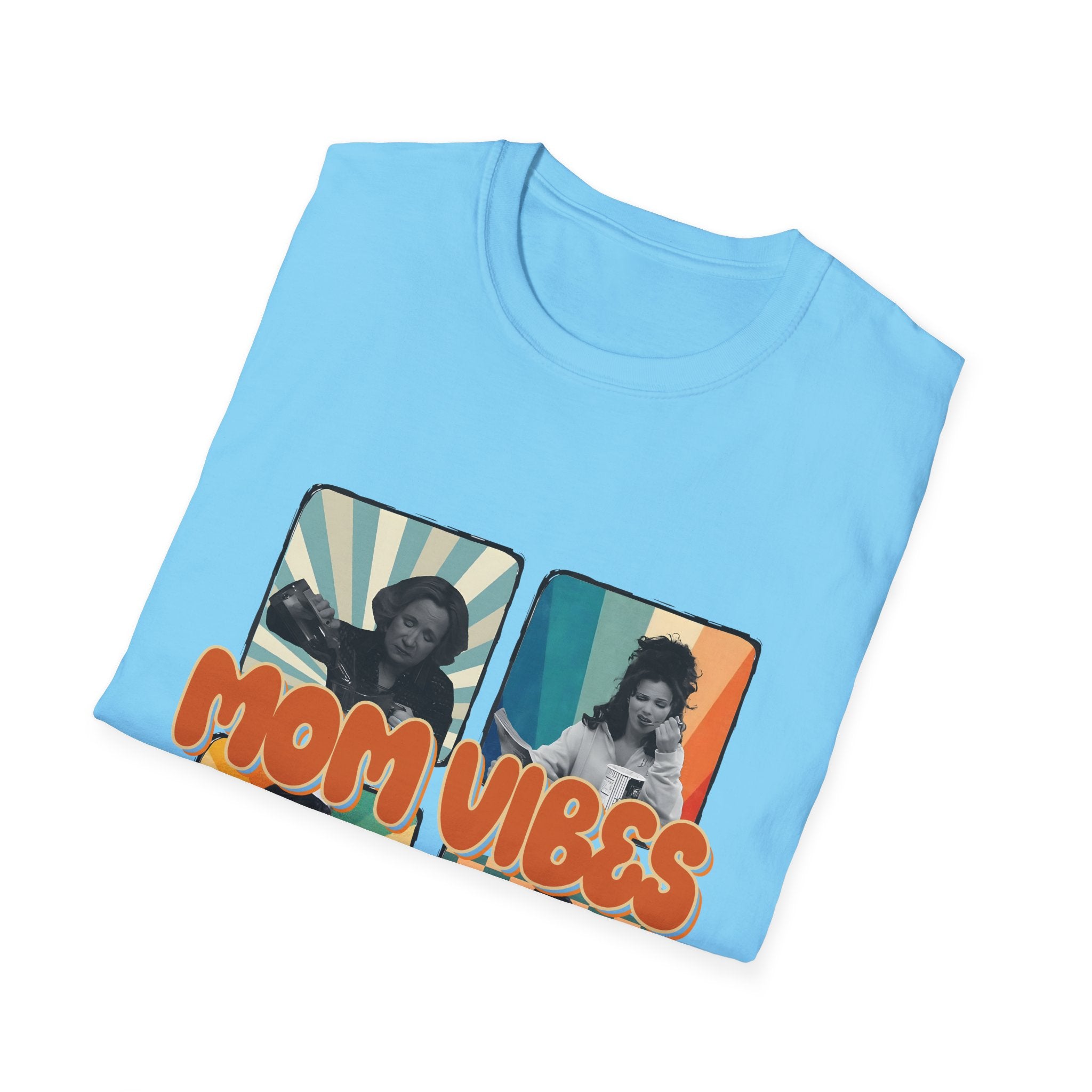 Mom Vibes Retro Photo T-Shirt