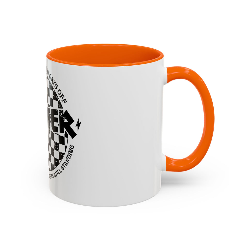 Mother Checkerboard Coffee Mug — "Full Time Job With No Days Off"