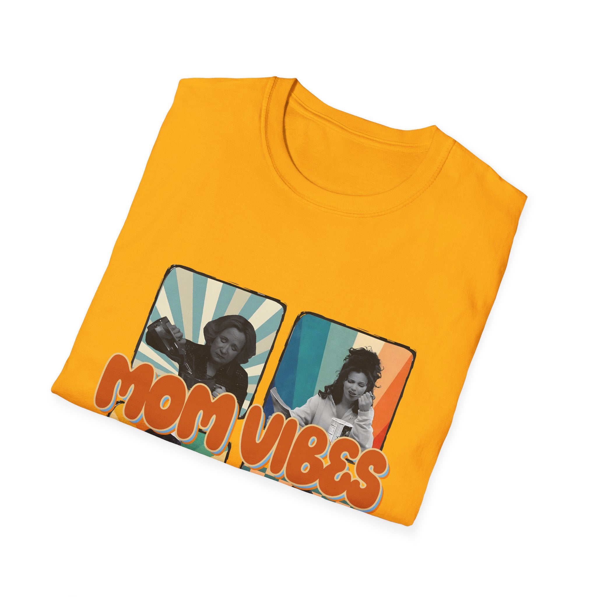 Mom Vibes Retro Photo T-Shirt
