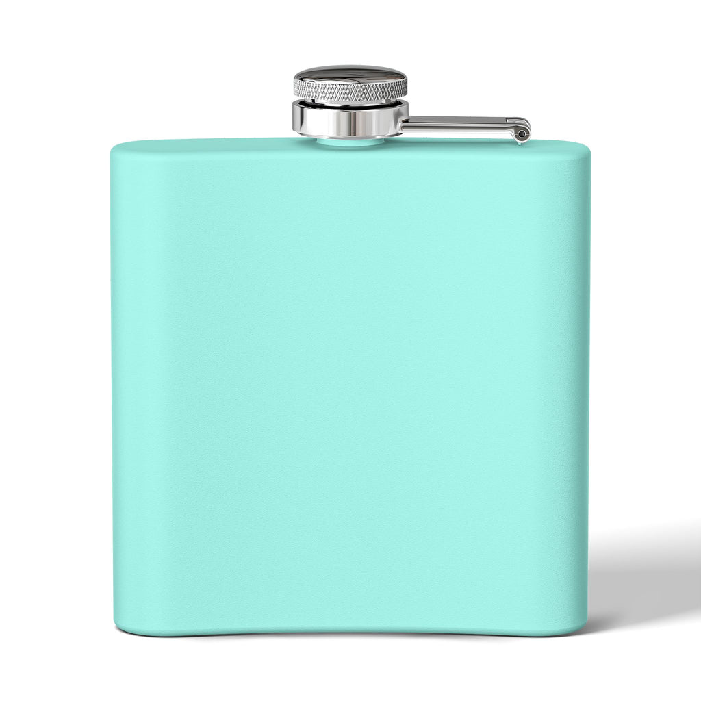 6oz Stainless Steel Flask — Anime Character Face Design