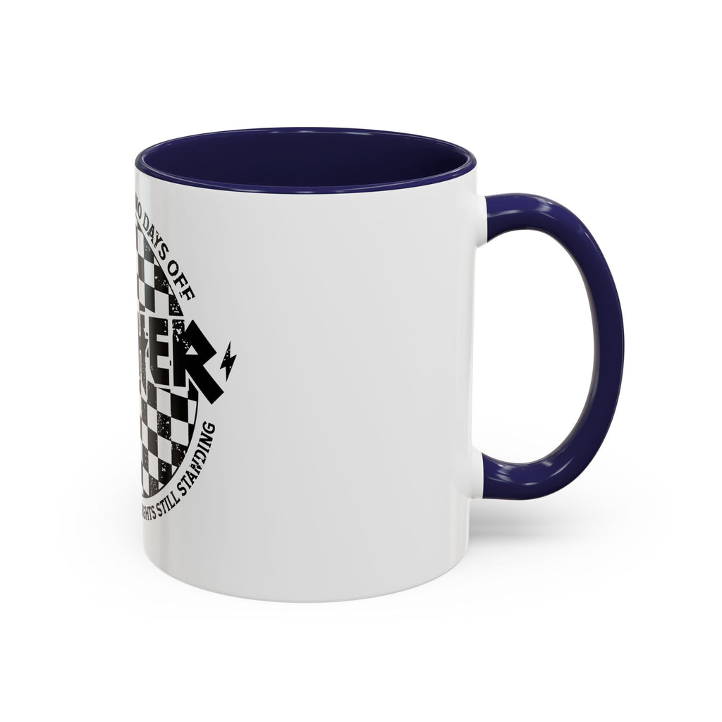 Mother Checkerboard Coffee Mug — "Full Time Job With No Days Off"