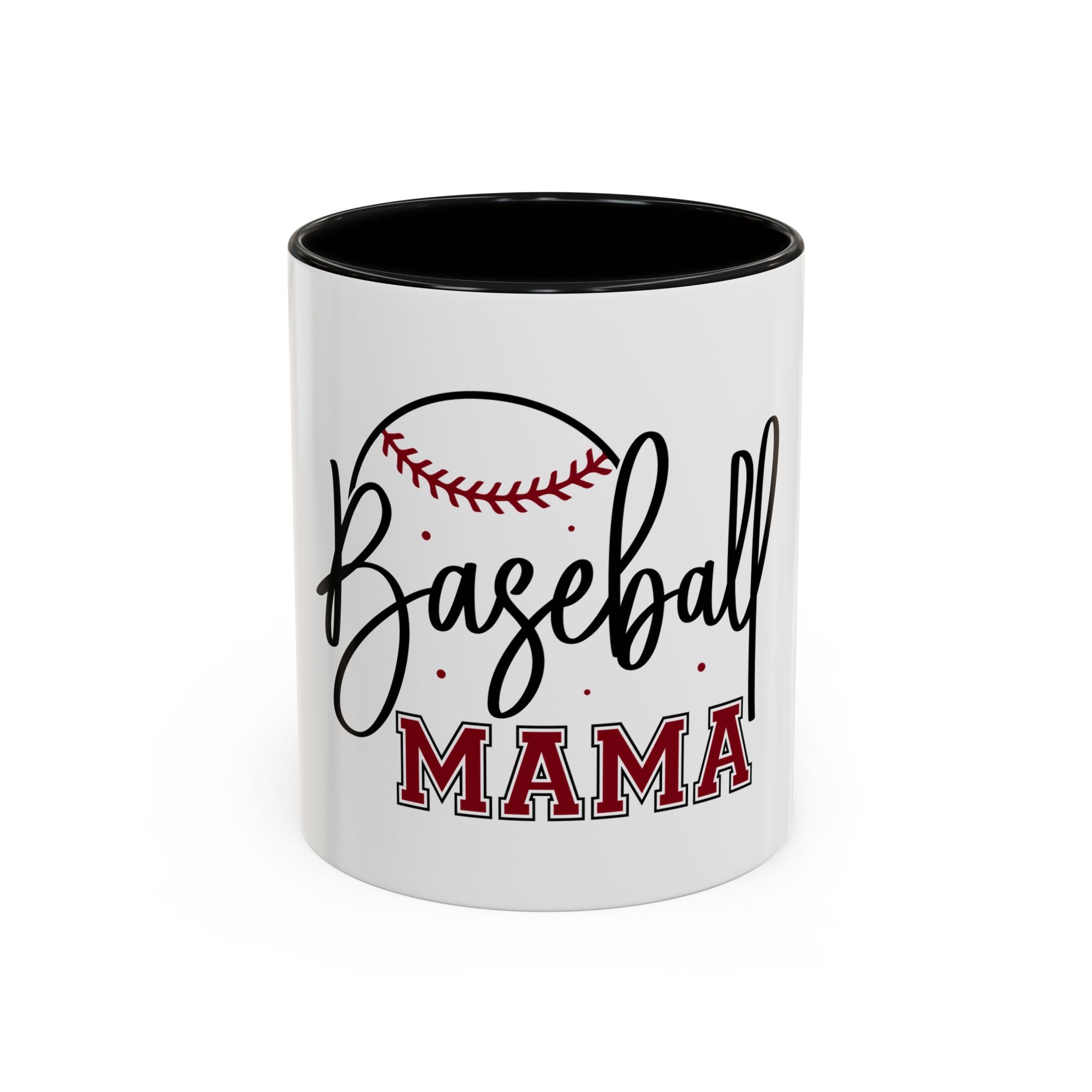 Baseball Mama Accent Coffee Mug — 11/15oz Ceramic Gift for Baseball Moms
