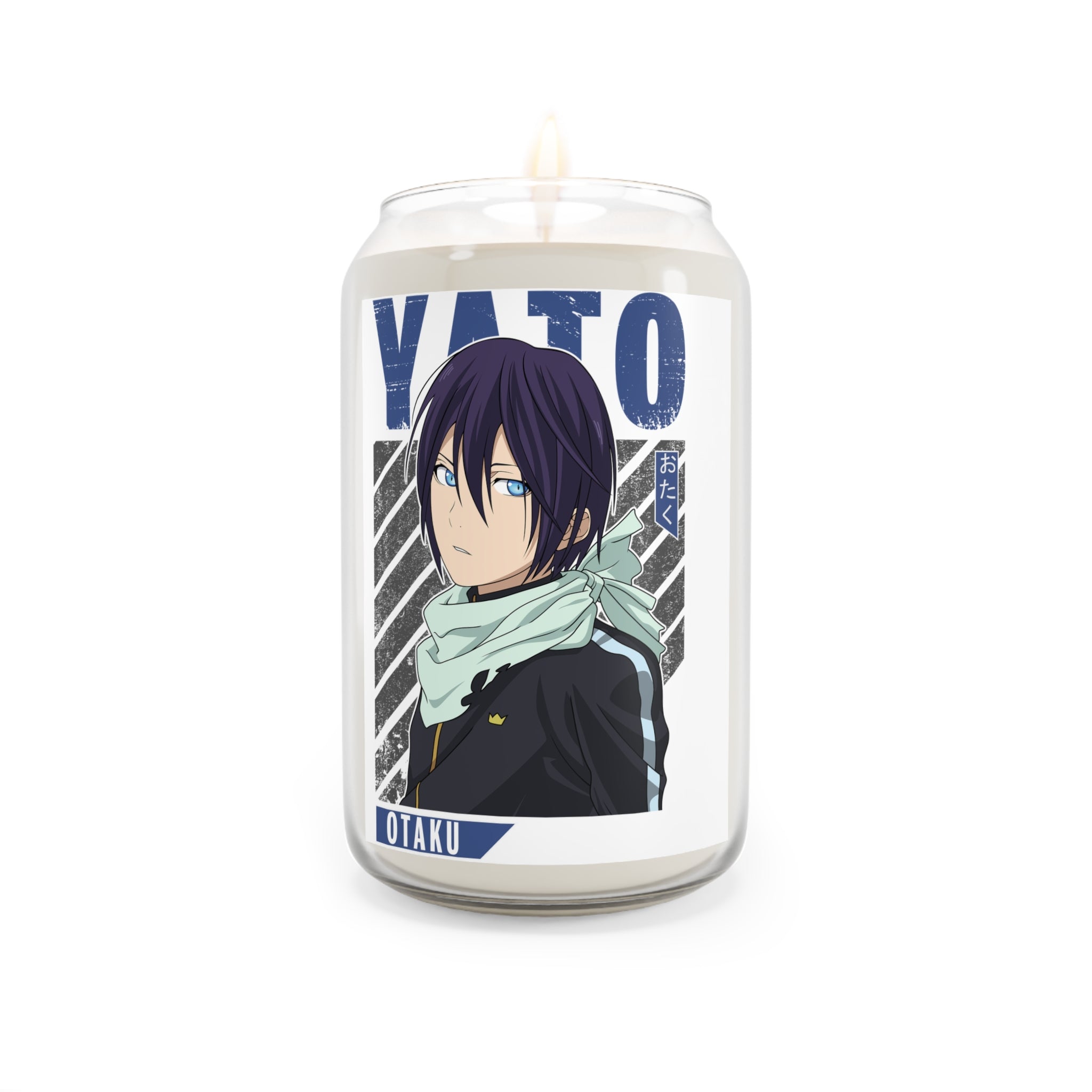 Anime Character Soy Candle — Yato Design, 13.75oz Scented Jar