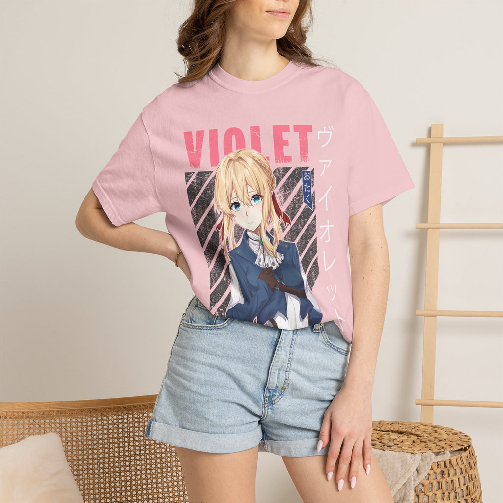 Violet Otaku Anime Graphic T-Shirt