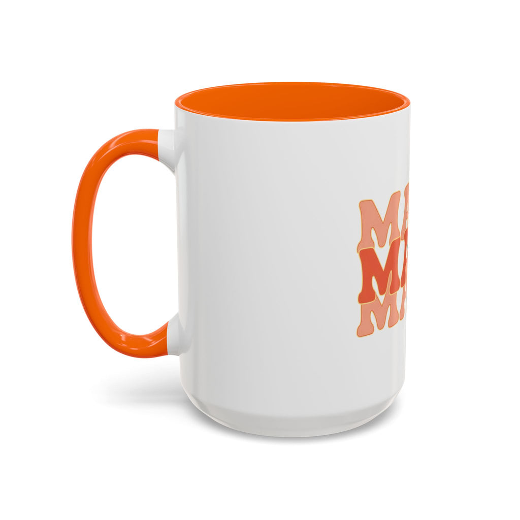 Mama Lightning Bolt Accent Coffee Mug — Retro Boho Mom Gift (11/15oz)