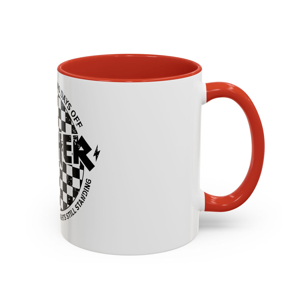 Mother Checkerboard Coffee Mug — "Full Time Job With No Days Off"