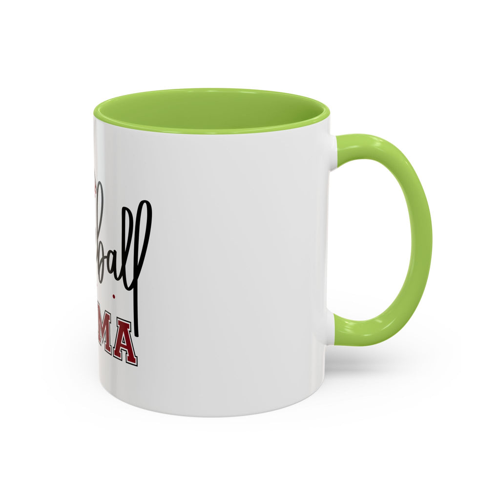 Baseball Mama Accent Coffee Mug — 11/15oz Ceramic Gift for Baseball Moms