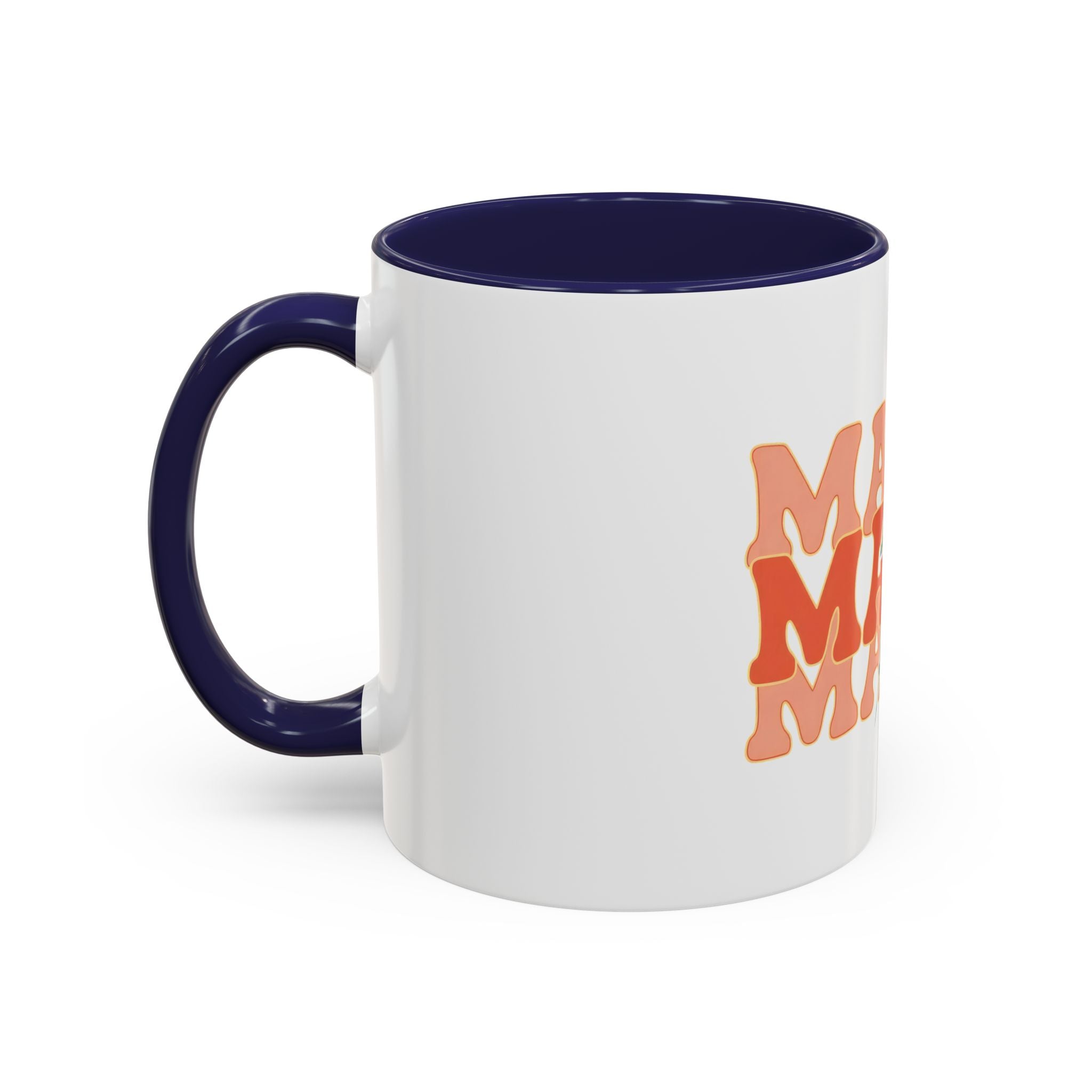Mama Lightning Bolt Accent Coffee Mug — Retro Boho Mom Gift (11/15oz)