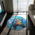 Demon Slayer Inosuke Round Rug – Anime Character Floor Mat