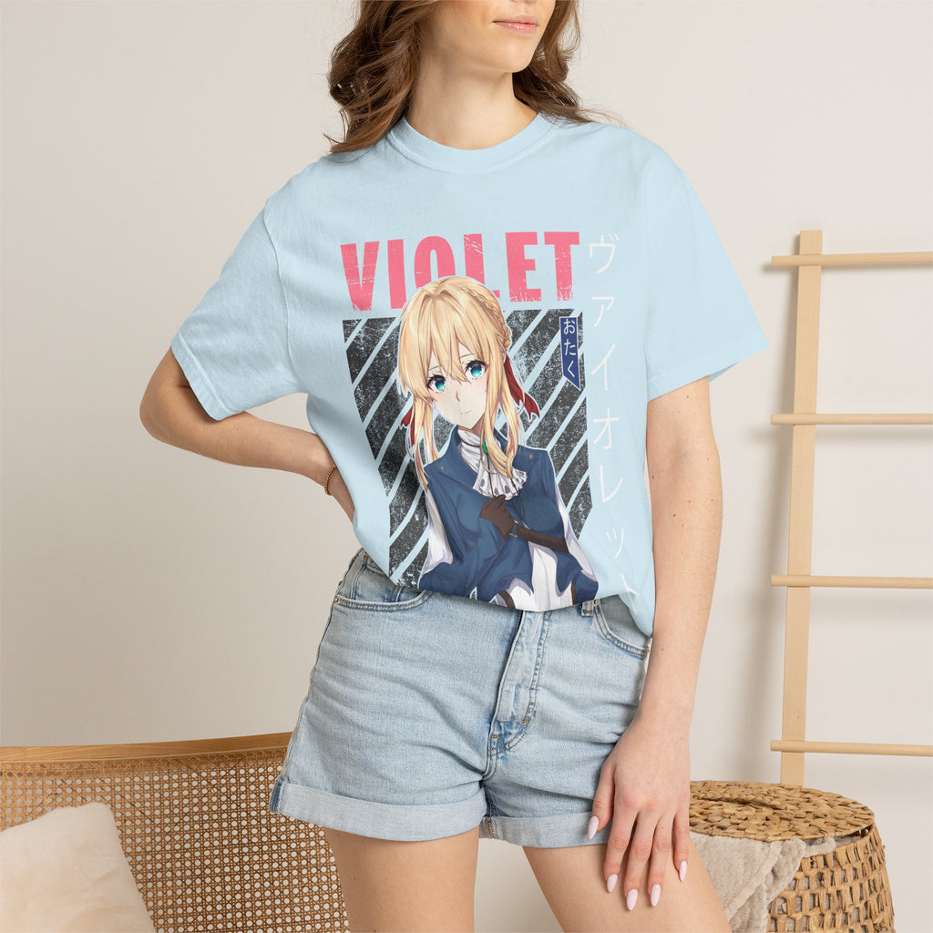 Violet Otaku Anime Graphic T-Shirt