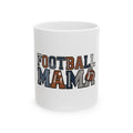 Football Mom Ceramic Mug — 11oz & 15oz Coffee Cup (Football Helmet & Ball Design)